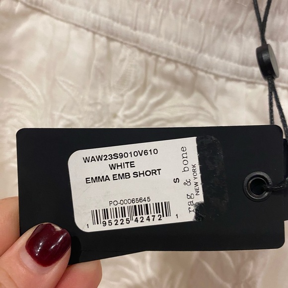 NWT rag & bone Emma Embroidered Shorts Size Small - Picture 3 of 5